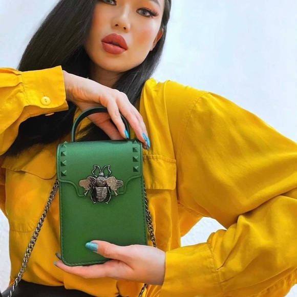 Versali Unlimited Handbags - Green Beetle Bug bag